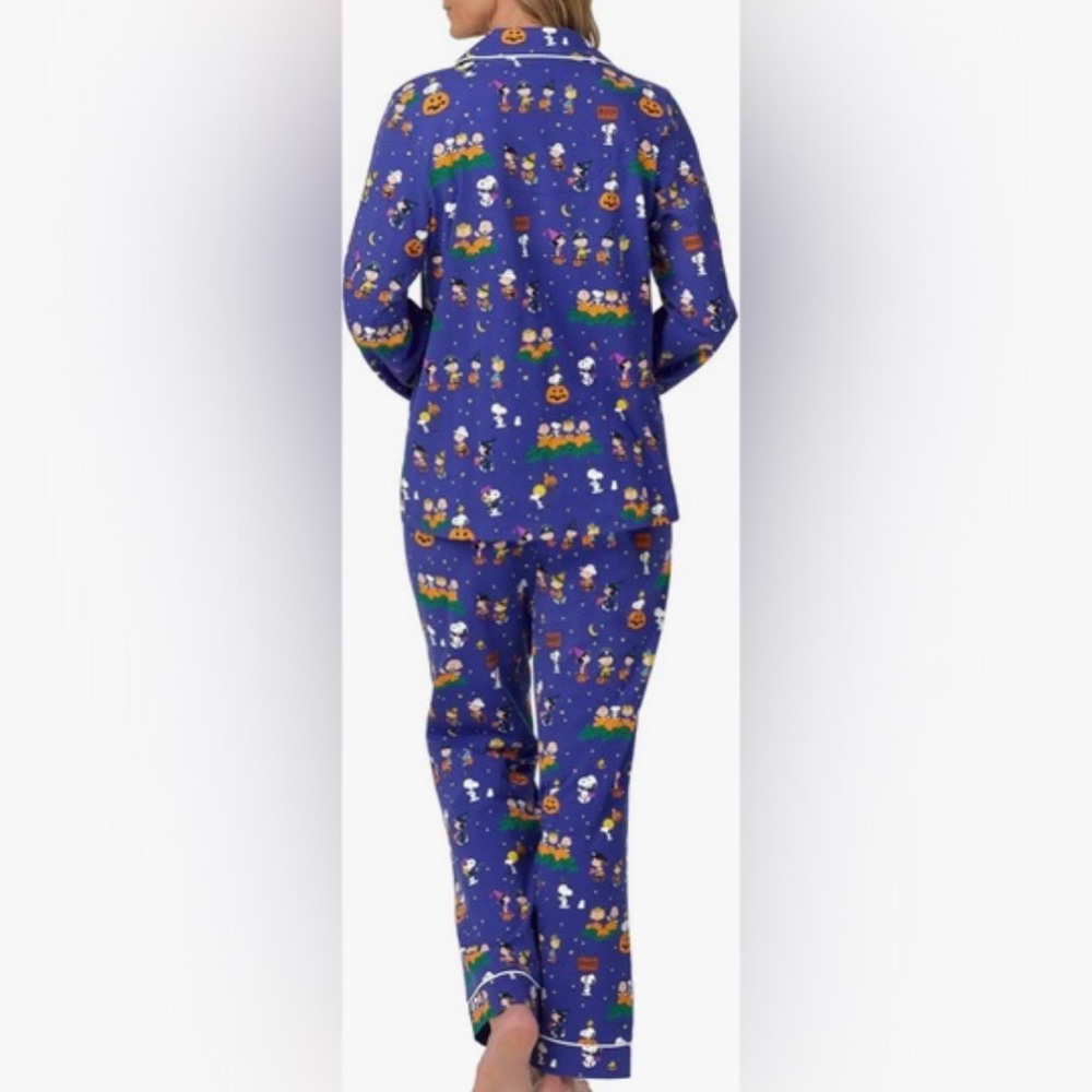 PEANUTS SNOOPY BEAUTY SLEEP SOCIAL PAJAMA SET 2 pc WOMENS pj’s halloween #933